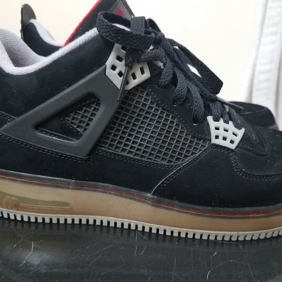 Nike Air Jordan Fusion (AJF 4) Bred/  Black Cement - Picture 4 of 12